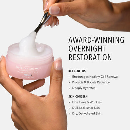 Hydro-Lock Sleep Mask, Royal Peptide Treatment